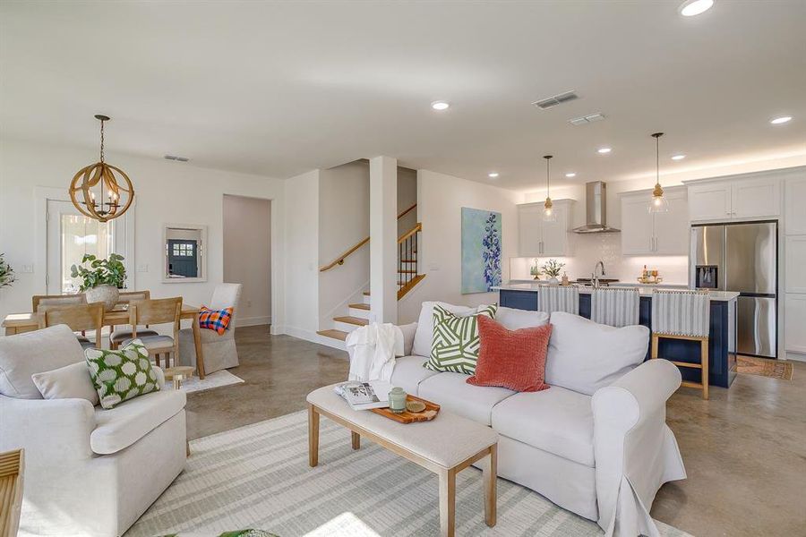 Furnished interior view inside a new home in , Granbury (Image 9). Furnished interior view inside a new home in , Granbury (Image 9).