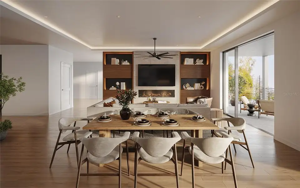 Furnished interior view inside a new home in , Tampa (Image 4). Furnished interior view inside a new home in , Tampa (Image 4).