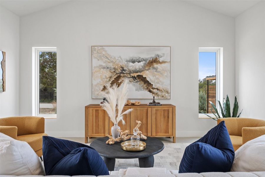 Furnished interior view inside a new home in , Wimberley (Image 34).