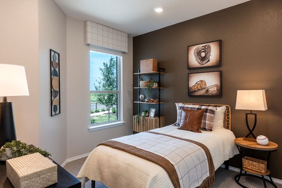Representative furnished interior of a home built from the 1605 Modeled by KB Home in Sunset Oaks, Maxwell (Image 12).
