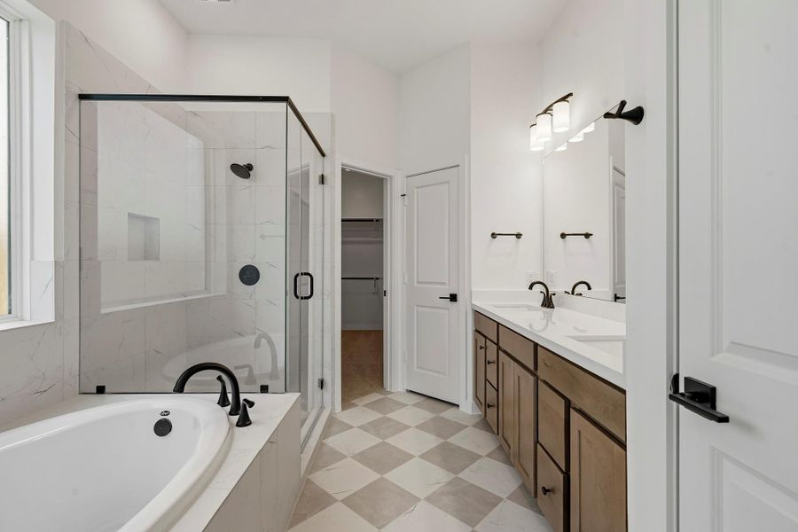 Furnished interior view inside a new home in Bridgeland 45', 50', 70', Cypress (Image 4).