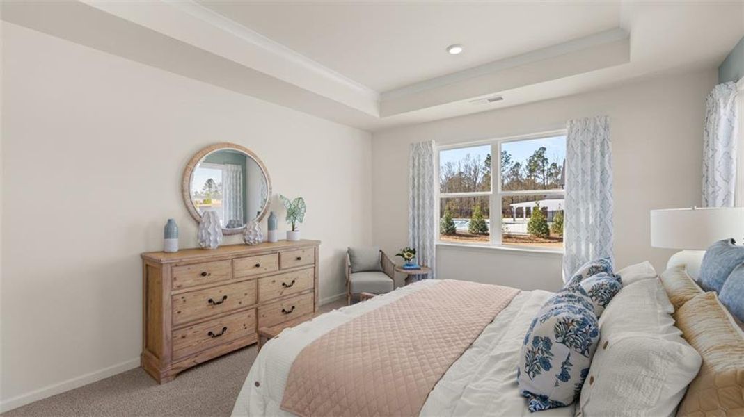 Furnished interior view inside a new home in Kingston Ranch at Lake Oconee, Buckhead (Image 39).