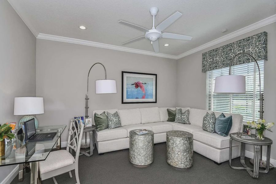 Furnished interior view inside a new home in Boca Royale Golf and Country Club at Wellen Park, Englewood (Image 11). Furnished interior view inside a new home in Boca Royale Golf and Country Club at Wellen Park, Englewood (Image 11).