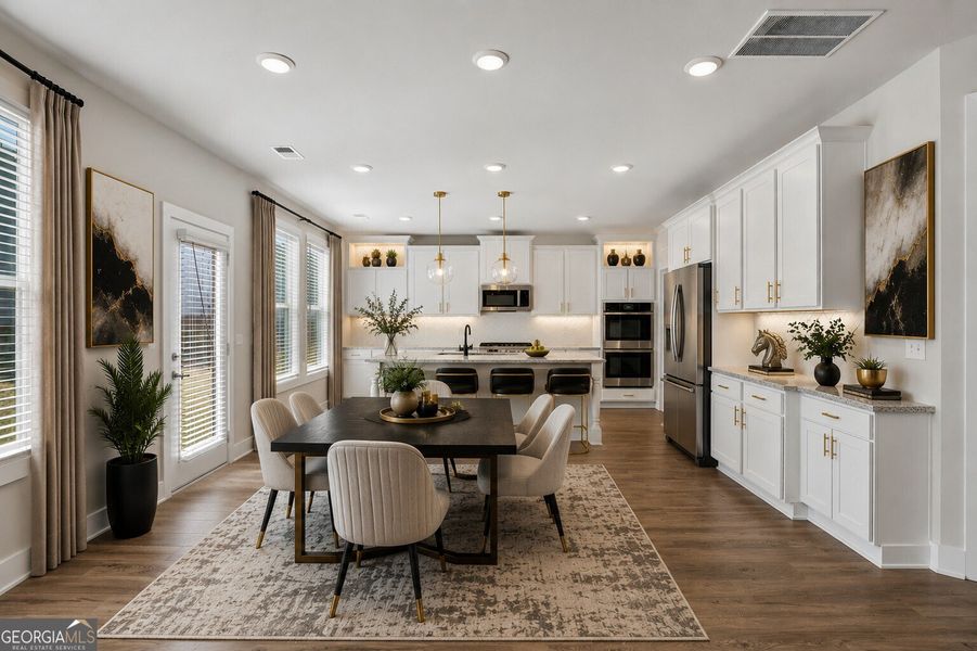 Furnished interior view inside a new home in The Fairways at Mirror Lake, Villa Rica (Image 44).