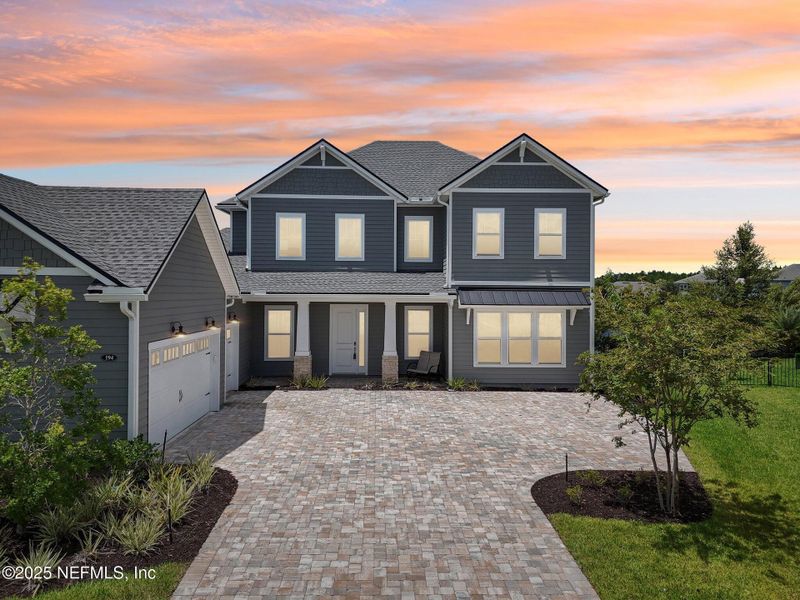 Front exterior of a new home in , St. Augustine, FL, highlighting curb appeal (Image 40).