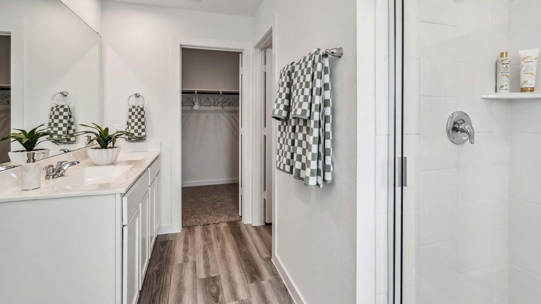 Furnished interior view inside a new home in Grand West, Houston (Image 10). Furnished interior view inside a new home in Grand West, Houston (Image 10).