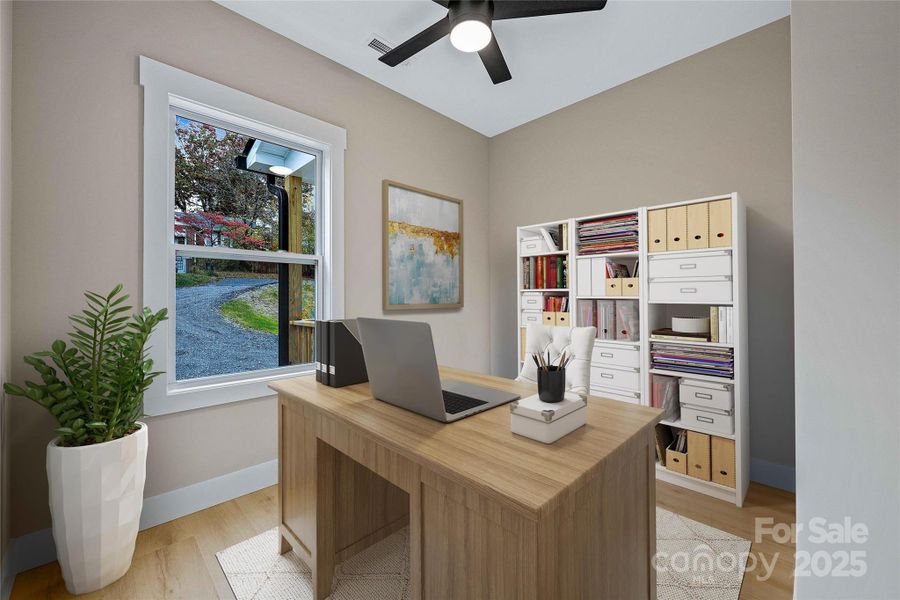Furnished interior view inside a new home in , Maggie Valley (Image 4).