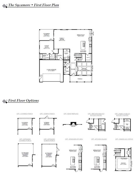 2D floor plan layout for the Sycamore by Eastwood Homes in Arbor West, Dawsonville, GA (Image 3). 2D floor plan layout for the Sycamore by Eastwood Homes in Arbor West, Dawsonville, GA (Image 3).