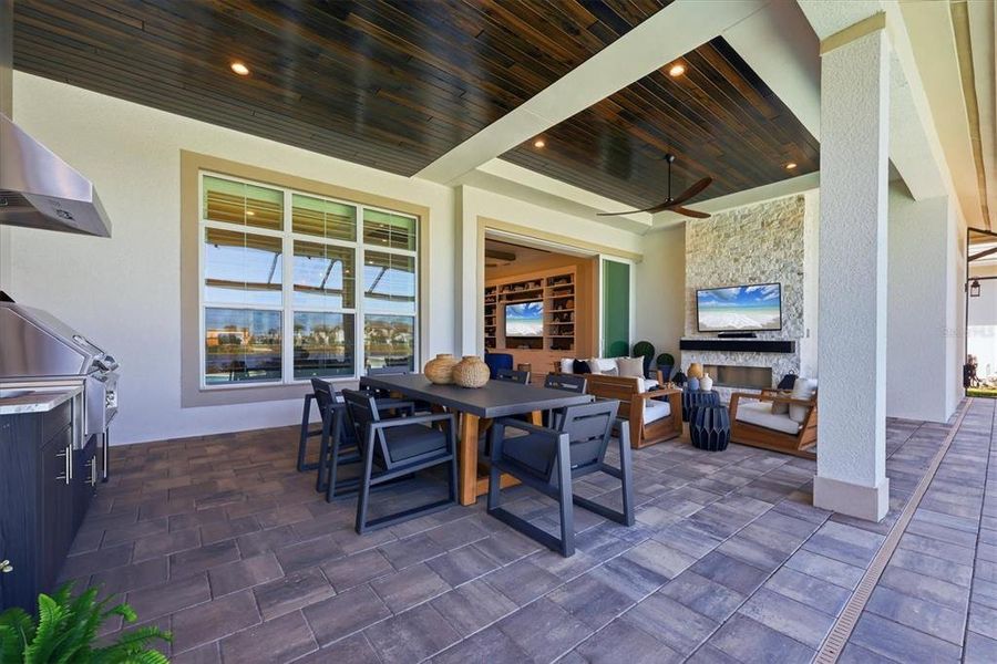 Exterior details and patio area of a home in , Sarasota (Image 25).