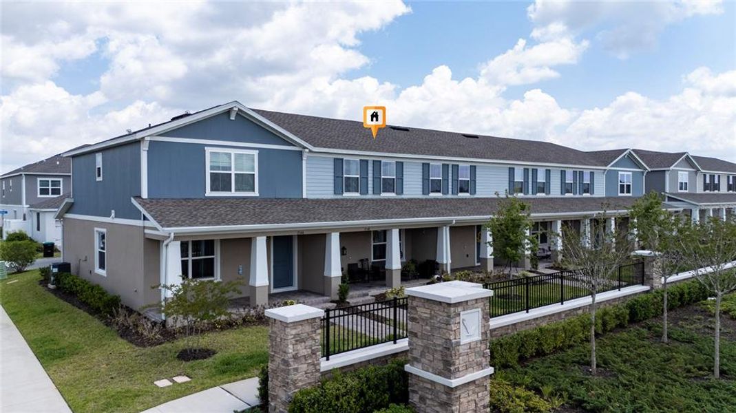 Front exterior of a new home in , Winter Garden, FL, highlighting curb appeal (Image 20).
