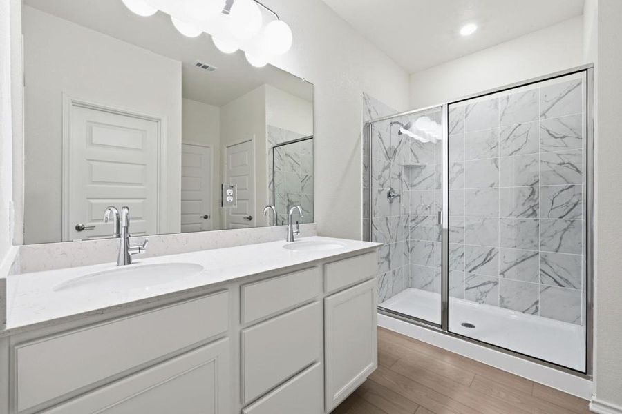 Furnished interior view inside a new home in Watermill-Classic Collection, Uhland (Image 8).