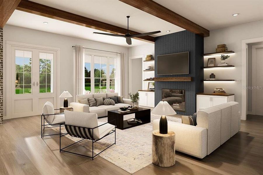 Furnished interior view inside a new home in , Bushnell (Image 12).