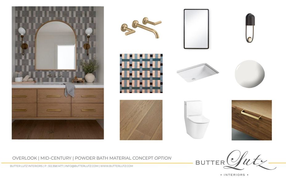 Sample of building materials used in homes in The Overlook at Westlake, Austin (Image 8).