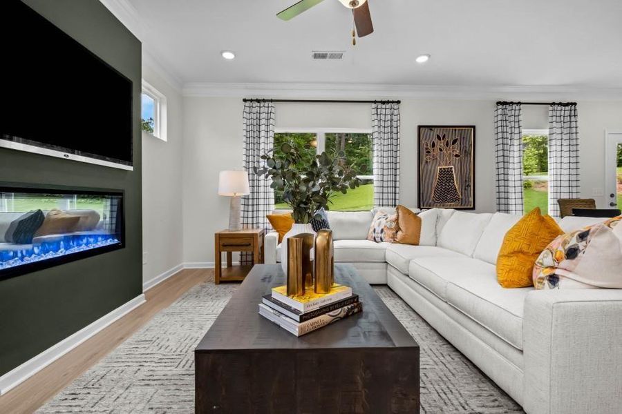 Furnished interior view inside a new home in Hawks View, Ringgold (Image 36).