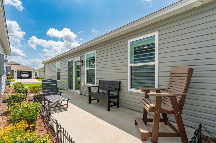 Exterior details and patio area of a home in , The Villages (Image 3).