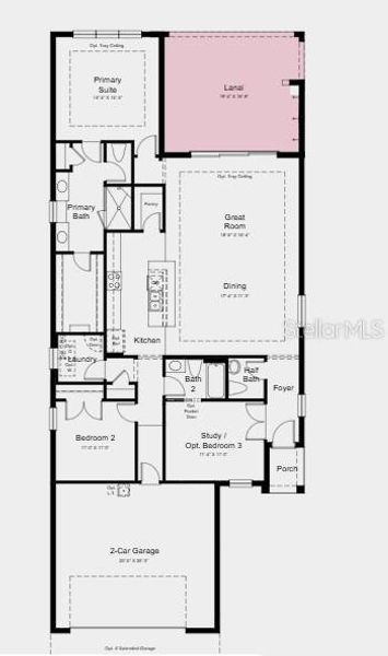 2D floor plan layout of this home in Esplanade at Coasterra, Palmetto, FL (Image 3). 2D floor plan layout of this home in Esplanade at Coasterra, Palmetto, FL (Image 3).