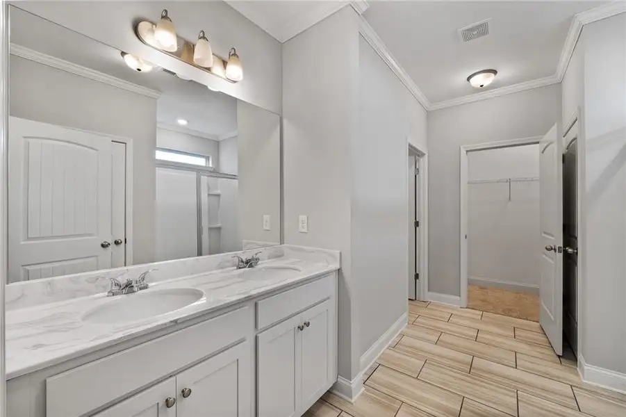 Furnished interior view inside a new home in , Newnan (Image 10).