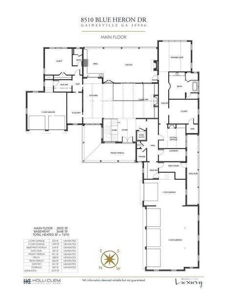 2D floor plan layout of this home in , Gainesville, GA (Image 5).
