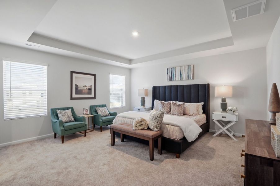 Furnished interior view inside a new home in Waxhaw Landing, Monroe (Image 4).