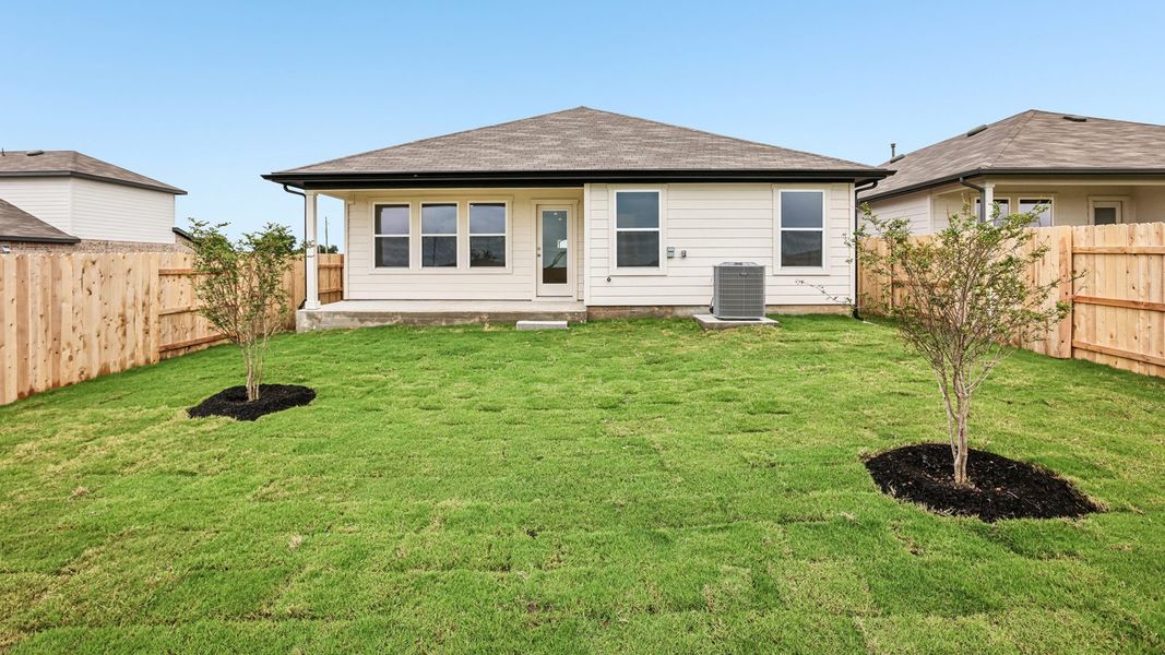Exterior details and patio area of a home in Briarwood, Elgin (Image 23).