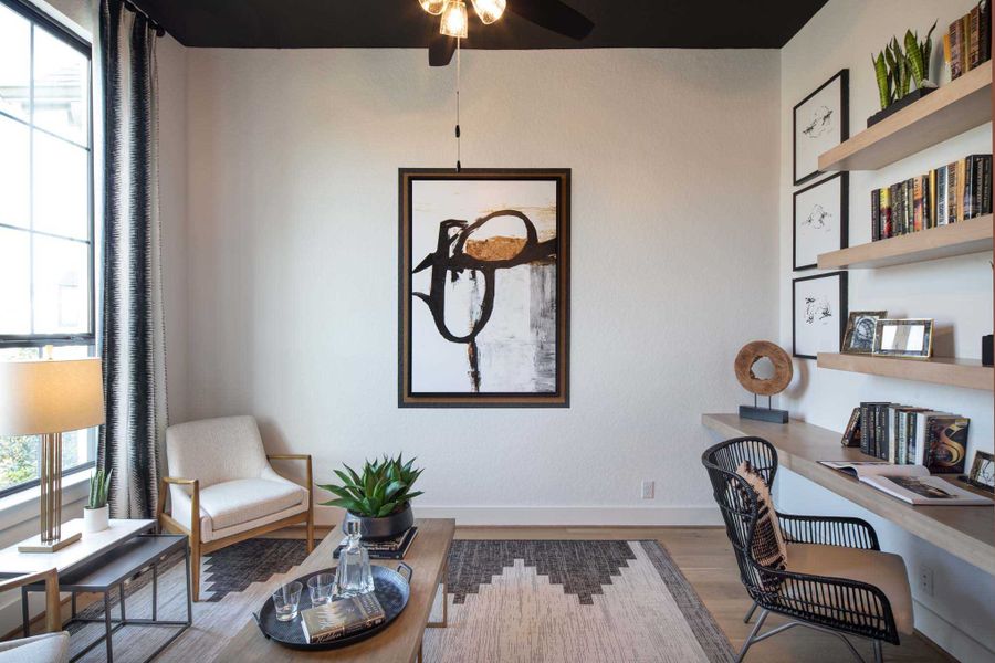 Representative furnished interior of a home built from the 216G by Highland Homes in Quail Hollow, Rockwall (Image 35).