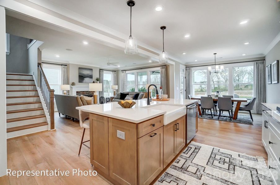 Furnished interior view inside a new home in Robinson Oaks, Gastonia (Image 28). Furnished interior view inside a new home in Robinson Oaks, Gastonia (Image 28).