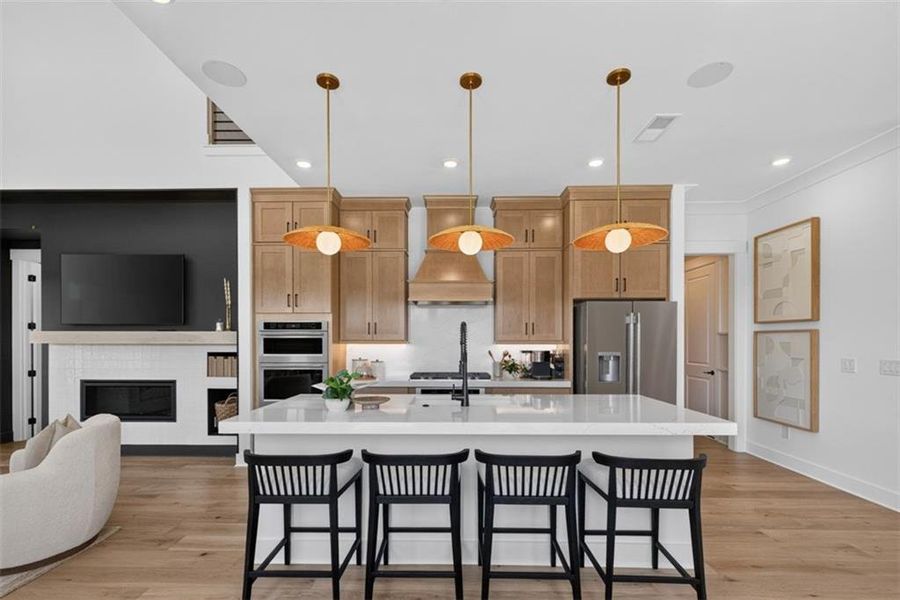 Furnished interior view inside a new home in Villages at Sharon Springs, Cumming (Image 52).