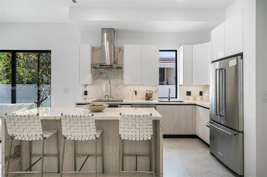 Furnished interior view inside a new home in , Miami (Image 11).