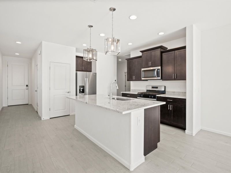 Furnished interior view inside a new home in Mandarina - Signature Series, Marana (Image 3).