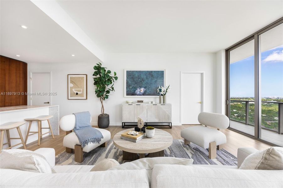 Furnished interior view inside a new home in Mr. C Residences, Miami (Image 15).