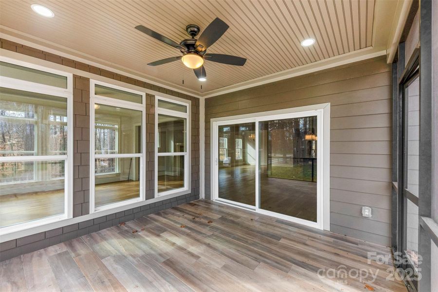 Exterior details and patio area of a home in , Belmont (Image 3).