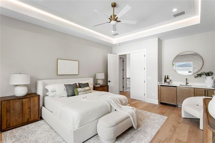 Furnished interior view inside a new home in , Tampa (Image 74).
