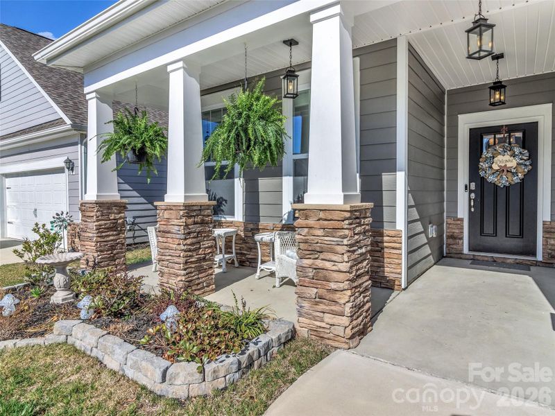 Exterior details and patio area of a home in , Hendersonville (Image 27).