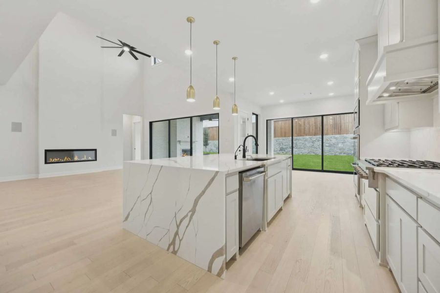 Representative furnished interior of a home built from the Danville by Chesmar Homes in Canyon Falls, Argyle (Image 6).