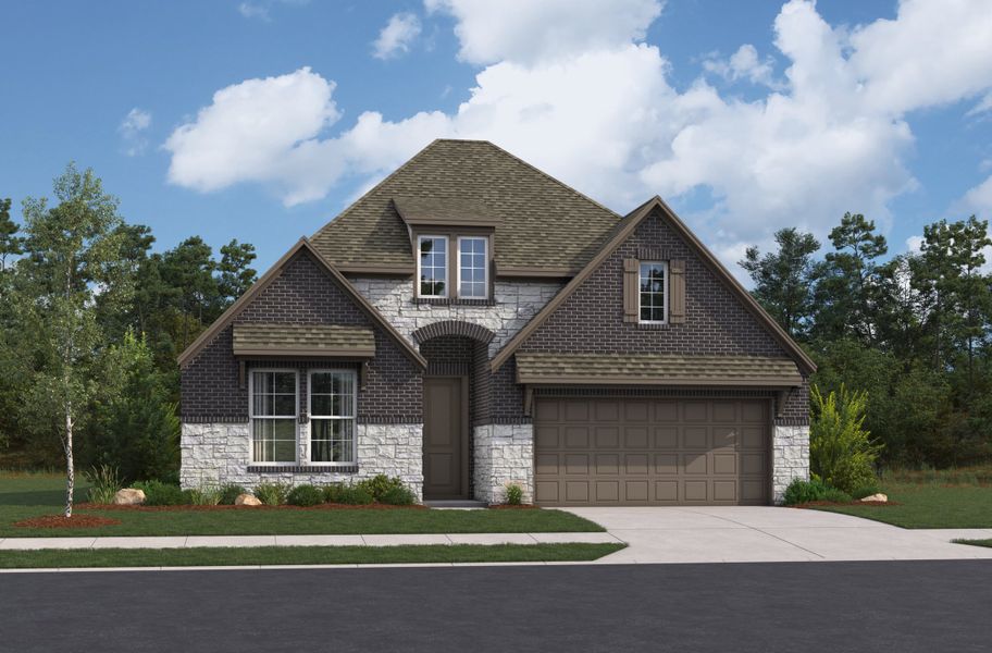 Representative exterior photo of a completed home built from the Blanco by Beazer Homes in Veranda, San Antonio, TX (Image 4).