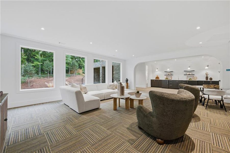 Furnished interior view inside a new home in , Atlanta (Image 60).
