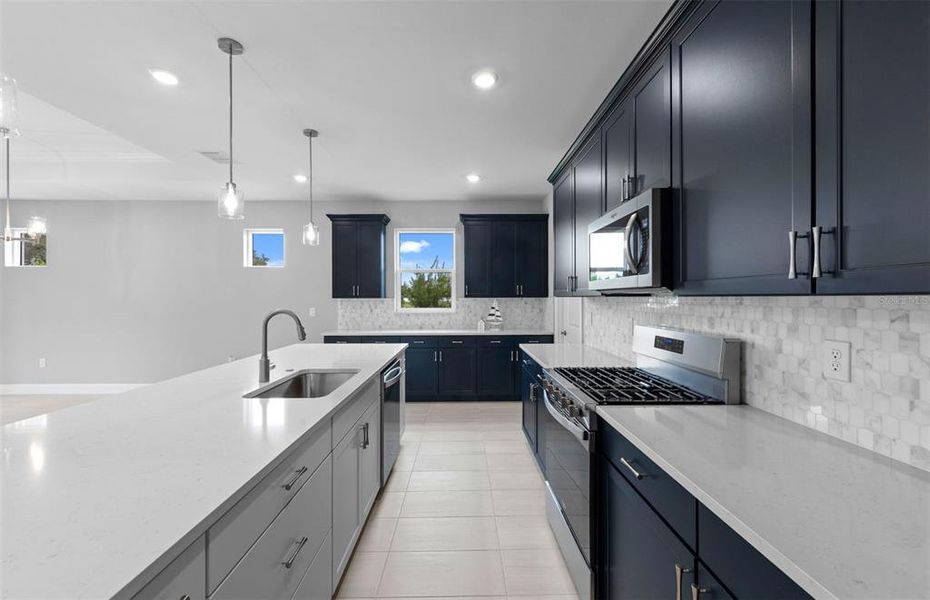 Furnished interior view inside a new home in Shores at Stillwater, Englewood (Image 12).