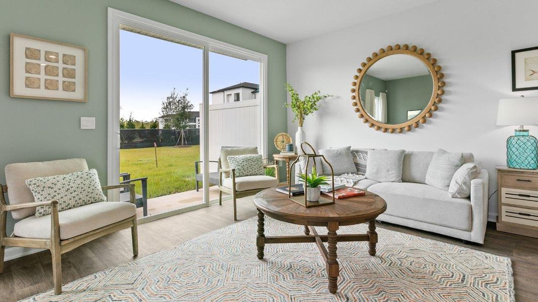 Representative furnished interior of a home built from the Pearson by D.R. Horton in The Landing, Middleburg (Image 12).