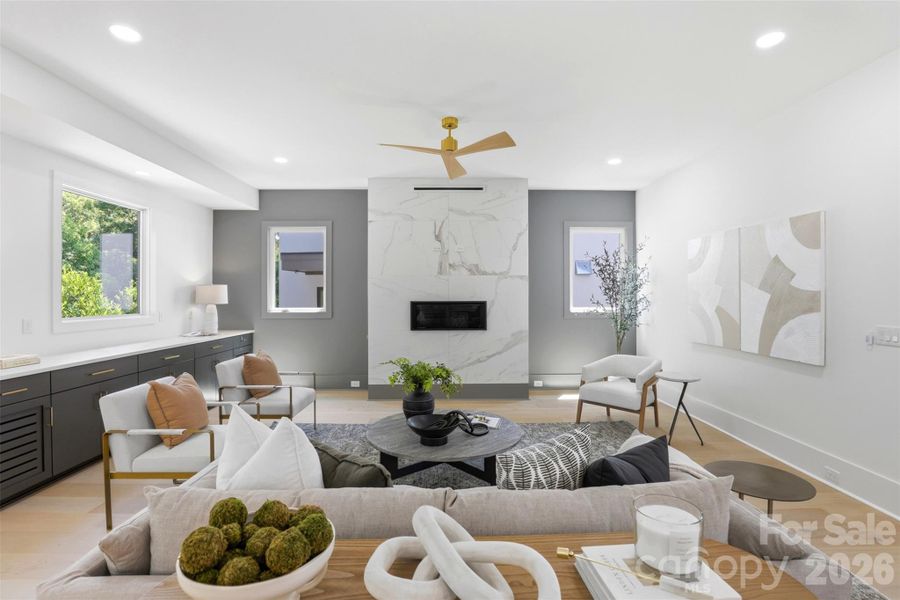 Furnished interior view inside a new home in , Charlotte (Image 16).