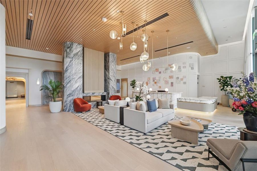 Furnished interior view inside a new home in , Tampa (Image 39).