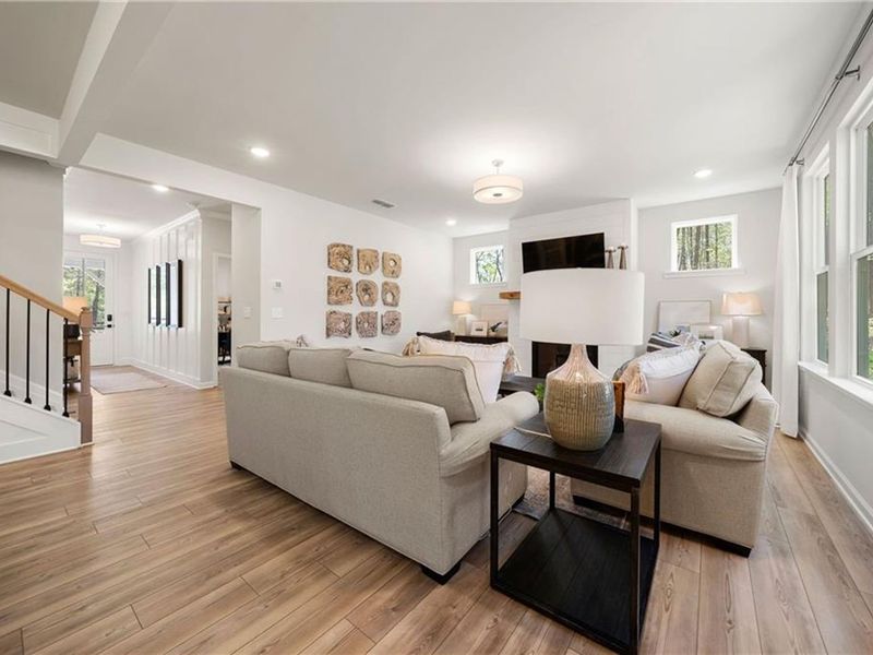 Furnished interior view inside a new home in Riverwood, Dallas (Image 37).