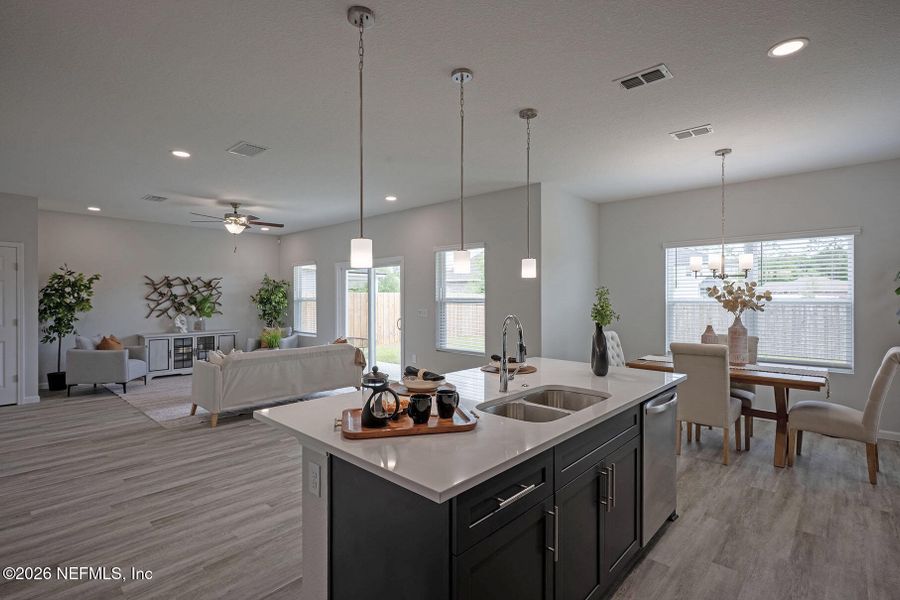 Furnished interior view inside a new home in , Jacksonville (Image 13).