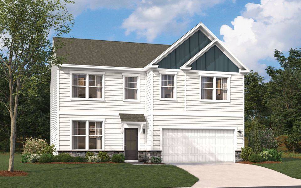 Representative exterior photo of a completed home built from the The Kershaw by Stanley Martin Homes in Riverside Ridge, Lawrenceville, GA (Image 77).