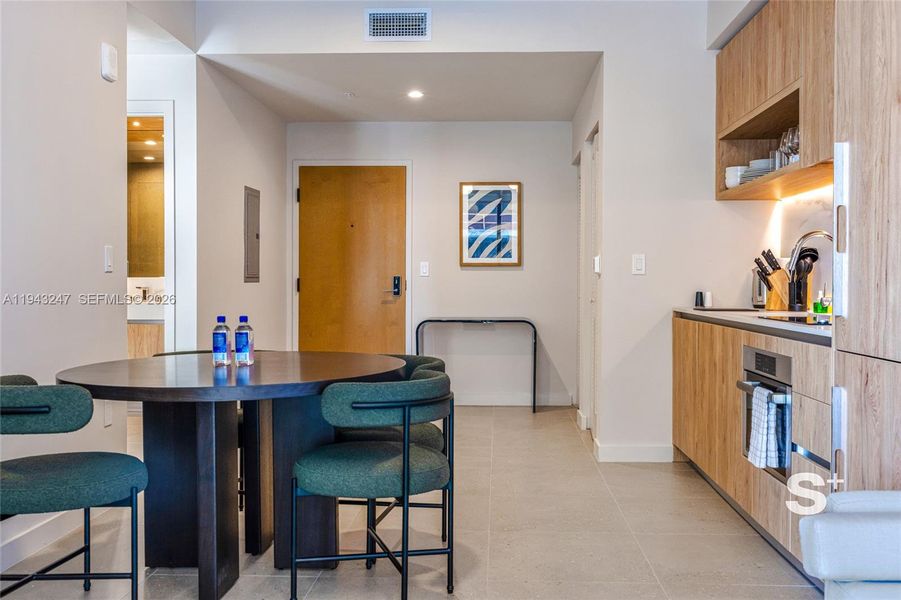 Furnished interior view inside a new home in , Miami (Image 9).