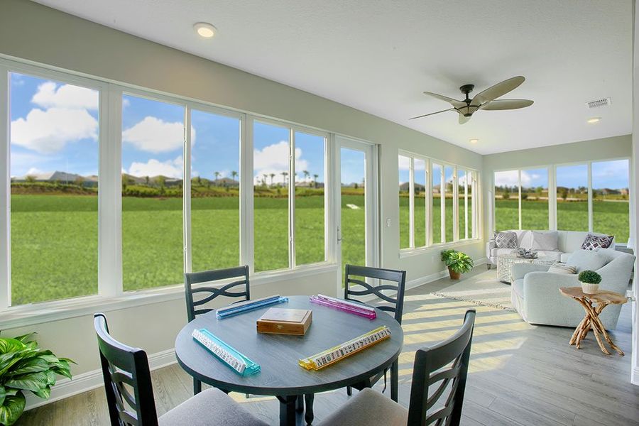 Representative furnished interior of a home built from the Valencia by Colen Built Development, LLC in On Top of the World Communities, Ocala (Image 6).
