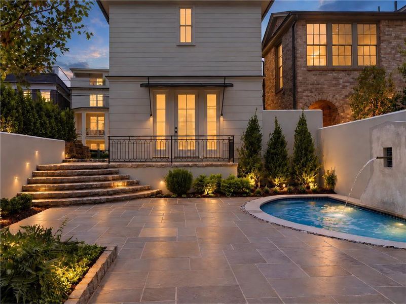 Exterior details and patio area of a home in , Atlanta (Image 32). Exterior details and patio area of a home in , Atlanta (Image 32).