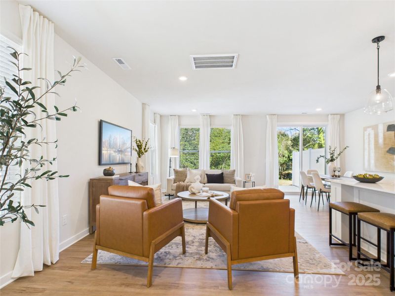 Open concept main level is perfect for entertaining.