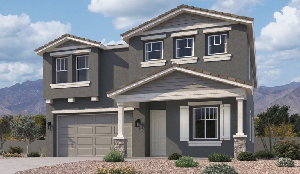Exterior elevation rendering Exterior elevation rendering