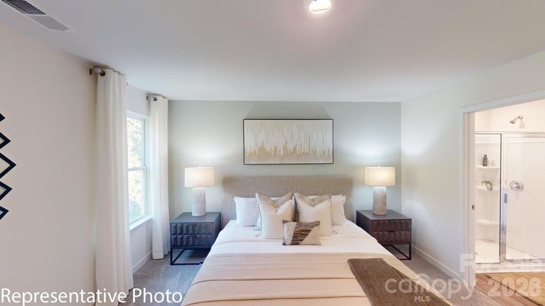 Furnished interior view inside a new home in Huffman Ridge, Hickory (Image 26).