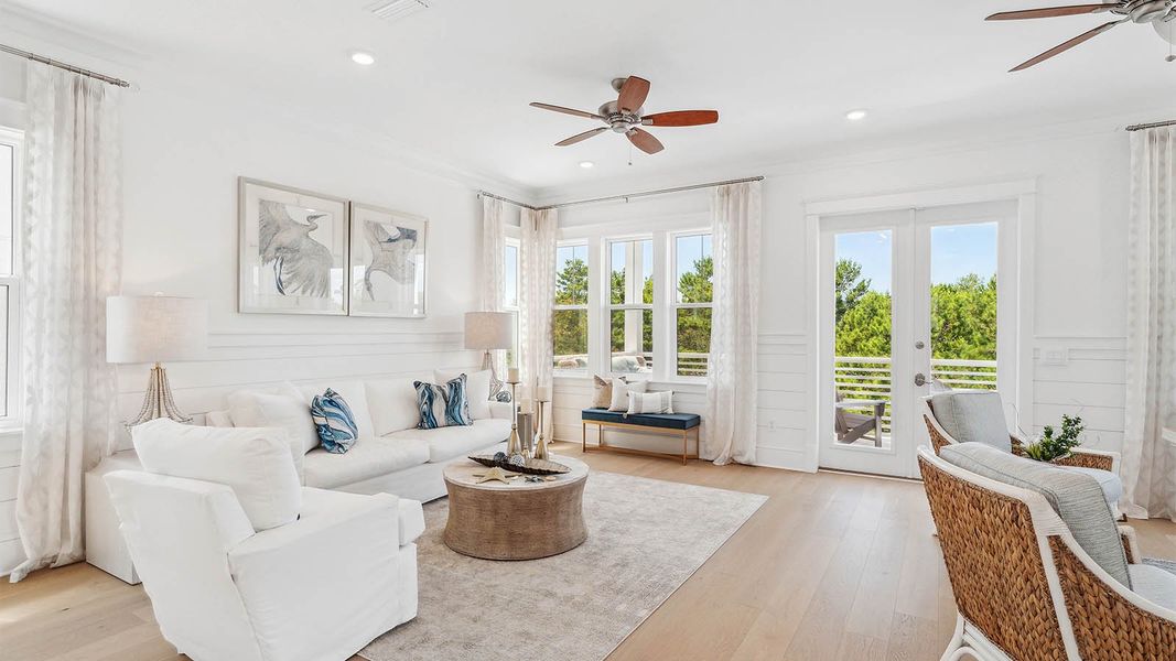 Representative furnished interior of a home built from the Antigua by D.R. Horton in Parkside, Santa Rosa Beach (Image 13). Representative furnished interior of a home built from the Antigua by D.R. Horton in Parkside, Santa Rosa Beach (Image 13).